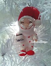 Load image into Gallery viewer, Babbo Natale con pigiama, decorazione albero, palline albero SabrinaDesign