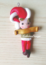 Carica l'immagine nel visualizzatore di Gallery, Elfo di Natale, elfo per albero, palline Natale SabrinaDesign