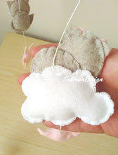 Load image into Gallery viewer, Giostrina culla volpe, giostrina con musica, giostrina volpe e nuvole