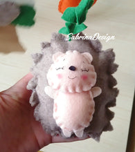 Load image into Gallery viewer, Giostrina culla musicale animali foresta, giostrina volpe, giostrina cerbiatto