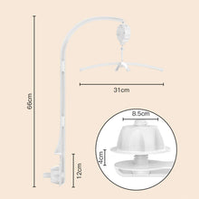 Load image into Gallery viewer, Giostrina culla orsetto aviatore, giostrina con musica, giostrina nuvolette SabrinaDesign