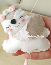 Load image into Gallery viewer, Giostrina culla volpe, giostrina con musica, giostrina volpe e nuvole