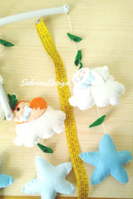 Load image into Gallery viewer, Giostrina culla animali foresta, giostrina con musica, giostrina volpe