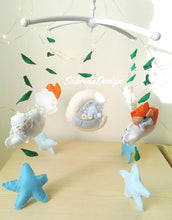 Load image into Gallery viewer, Giostrina culla animali foresta, giostrina con musica, giostrina volpe