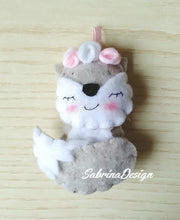 Carica l'immagine nel visualizzatore di Gallery, Bomboniera volpe, bomboniera nascita, bomboniere battesimo, animali foresta, bomboniere animali SabrinaDesign