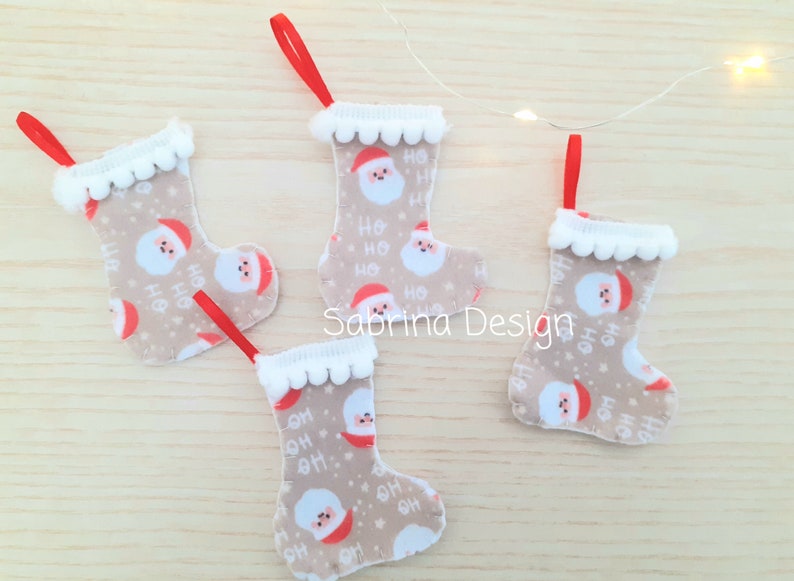 Calze befana, calze piccole befana, palline albero Natale, calze da appendere SabrinaDesign