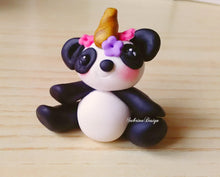 Load image into Gallery viewer, Bomboniera panda, Bomboniera pandacorno, bomboniere nascita, bomboniera battesimo, bomboniera comunione, compleanno panda SabrinaDesign
