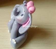 Load image into Gallery viewer, Cake topper elefante, torta nascita, torta battesimo, torta comunione SabrinaDesign
