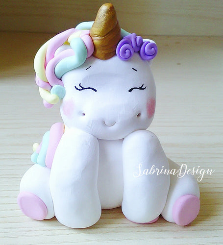 Cake topper unicorno, festa unicorno, cake topper nascita, cake topper battesimo, torta unicorno SabrinaDesign