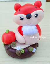 Load image into Gallery viewer, Cake topper volpe, torta nascita, topper battesimo, cake topper compleanno SabrinaDesign
